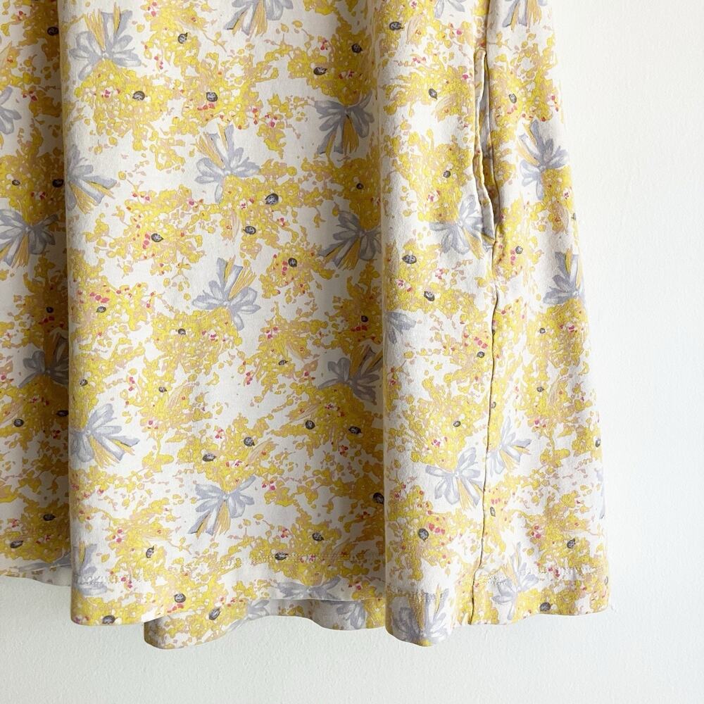 UT Uniqlo Paul & Joe Girls 7-8 A Line Dress Tunic Top Floral Bow Print Yellow - Picture 5 of 8
